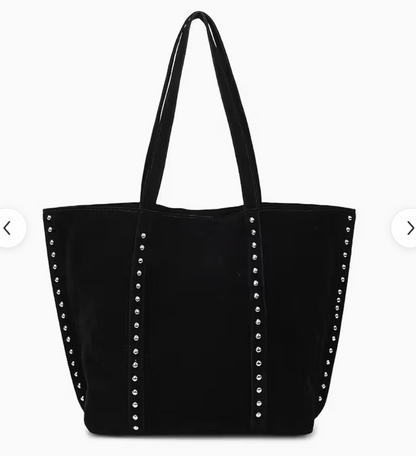 Suede Bag With Studs
