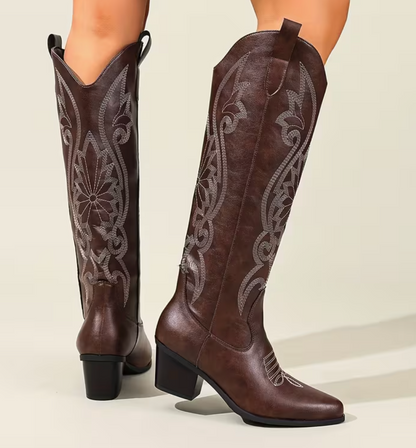 tacos vaqueros marron