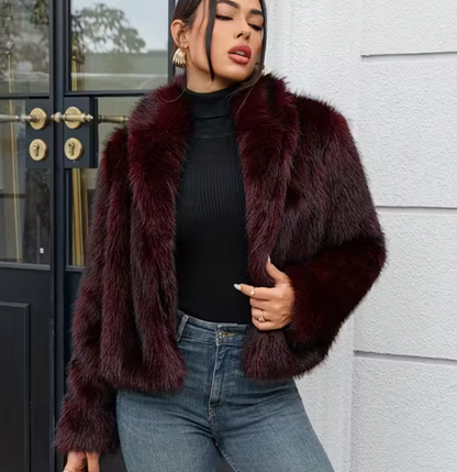 Abrigo de piel de zorro