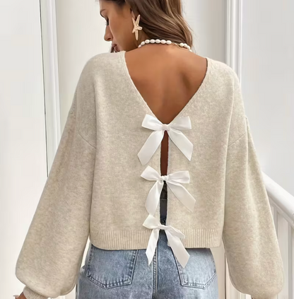 Back Bow Sweater