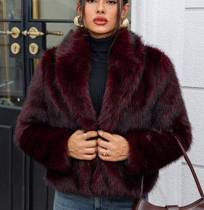 Abrigo de piel de zorro