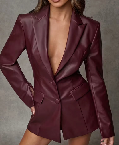 Blazer Vintage Borgoña