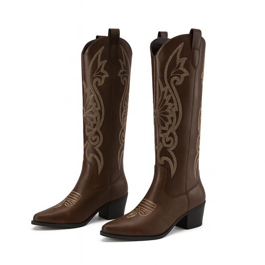 tacos vaqueros marron