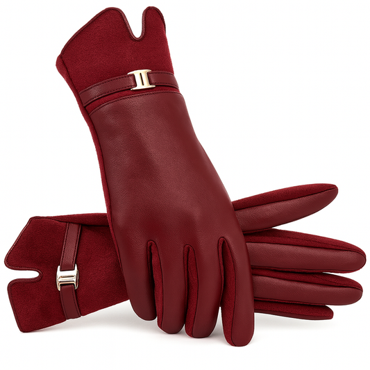 guantes rojos