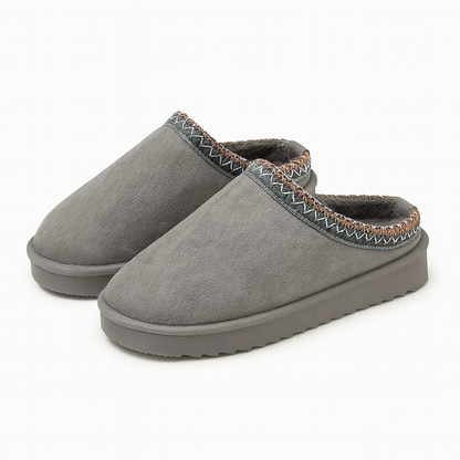 Faux furr Slip Op Sandals