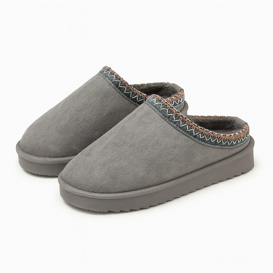 Faux furr Slip Op Sandals